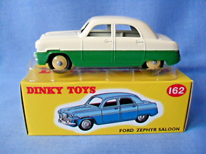 Atlas Dinky Toys 162 Ford Zephyr  Saloon - Green & Cream - Mint In Mint Box 1:43