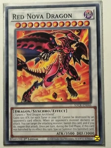 Red Nova Dragon SDCK-EN046 Common 1st Edition Near Mint YuGiOh Card - Picture 1 of 1