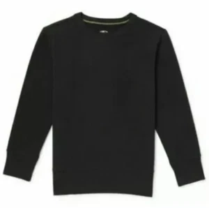 Athletic Works Boys Black Fleece Lined Crew Sweatshirt L/G (10 -12) Kid Youth - Picture 1 of 6