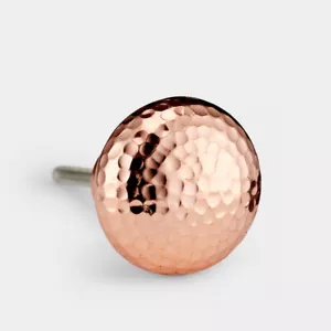 Kupfer gehämmert Rosegold Schublade Zug Schrank Türknopf Metallgriff - Bild 1 von 5