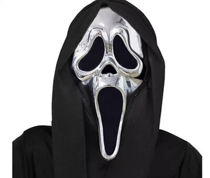 FunWorld Officially Licensed Ghost Face Chrome Plated Mask Costume Accessory,... - Picture 1 of 1