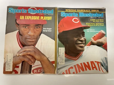 Lote 2 Sports Illustrated 1976 Joe Morgan, George Foster Cincinnati Reds ☆ Foto 1 de 3