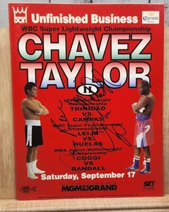 Unfinished Business Boxing Program Autographed Signed Gabe Ruelas Michael Nunn - Picture 1 of 5