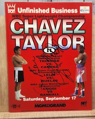 Unfinished Business Boxing Program Autographed Signed Gabe Ruelas Michael Nunn - Image 1 of 4