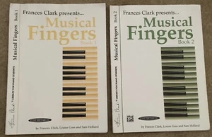Musical Fingers Library For Piano Students Frances Clark Books 1 & 2 Lot of 2 - Picture 1 of 1