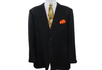 Loro Piana John Nordstrom Pure Cashmere Black Blazer Jacket Sport Coat 50 R EUC - Image 1 of 4