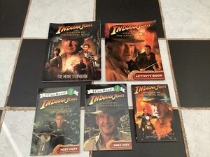 Indiana Jones & Kingdom Of The Crystal Skull Movie Books x5 Job Lot Collection - Picture 1 of 1