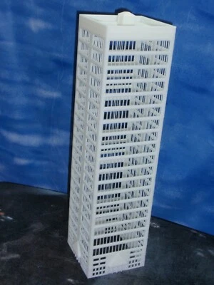 N Scale Skyscraper / Building/ High Rise/Office Building - Open Windows -Sky1TXL - Image 1 of 4