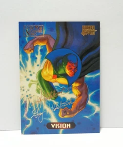 Vision #132 1994 Marvel Masterpieces Gold Foil Signature Series Card - Picture 1 of 2