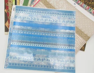 Lot of 50- 12 x 12 Paper Scrapbook Printed Cardstock - Graphic 45, MME, w/ Bonus - Picture 1 of 7