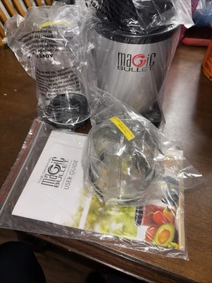 Magic Bullet Blender MB1001 WITH CUPS & Book. Still In Plastic. - Image 1 of 4