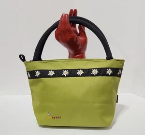 Sherpani Pinot Lime Green Bag With Embroidered Logo & Daisy Detailing - Picture 1 of 13