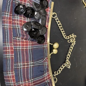 Levi’s Plaid Purse With Decorations  - Picture 1 of 4