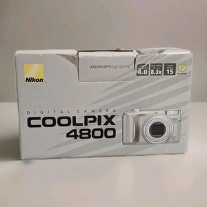 Cámara digital Nikon Coolpix 4800 ED completa en caja probada funciona muy bien - Imagen 1 de 23