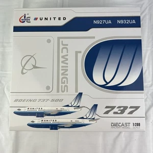B737-500 UNITED AIRLINES "TULIP" REG: N927UA WITH STAND - JC WINGS XX20243 1/200 - Picture 1 of 11