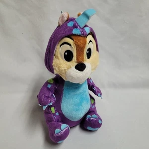2019 Disney Animal Kingdom Dino-Bash Chip lila Dinosaurier 7 Zoll Plüsch - Bild 1 von 4