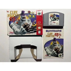 Clay Fighter 63 1/3 (Nintendo 64 N64)CIB Komplett Original Funktioniert🔥Guter Zustand! - Bild 1 von 7