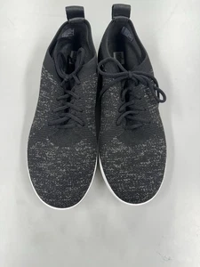 Sneaker FitFlop donna SUPER-Q in maglia con lacci taglia 10 JM1-001 nero bianco comode - Foto 1 di 7