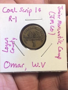 Gettone commerciale Coal Scrip - Junior Mercantile Co - Omar, WV - Foto 1 di 7