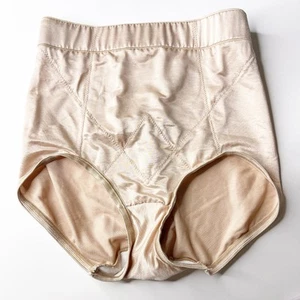 Bragas Faja Grande Cupido Vintage Satén Desnudo Beige Cobertura Completa Cintura Alta - Imagen 1 de 24