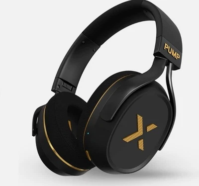 Pump X - Cuffie The Gym - Nero/Oro (NUOVE) - Immagine 1 di 4