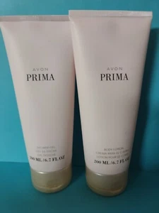 Avon PRIMA Body Lotion 6.7 oz & Shower Gel 6.7 oz ~ Discontinued NEW & SEALED - Picture 1 of 3