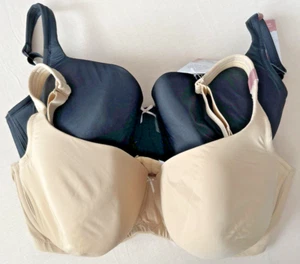Cacique Lane Bryant Balconette Cool Bliss Lightly Lined Beige or Black 38G - Picture 1 of 6