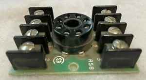 Nuevo de lote antiguo Curtis Industries conjunto de enchufe de relé 8 pines octal + bloques de terminales, RS8 - Imagen 1 de 5