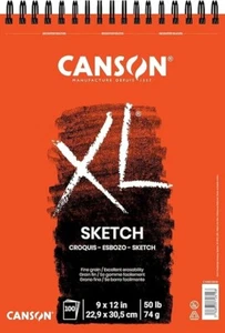Canson XL Sketch Pad - 9"X12" Top Coil - 50lb - Fine Grain Paper - Picture 1 of 3