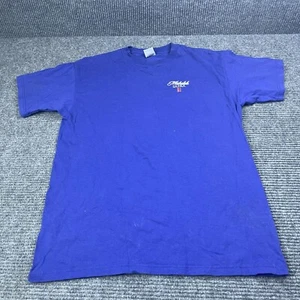 Vintage Anvil Michelob Ultra Mens Size Large Blue Short Sleeve T Shirt - Picture 1 of 7