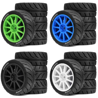 4 piezas llantas buje neumáticos 27 mm*68 mm para neumáticos de rally MST XV02 TT01 HPI YOKOMO RC Foto 1 de 4