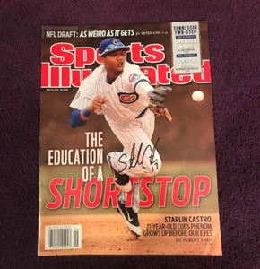 STARLIN CASTRO Autógrafo DEPORTES ILUSTRADO CUBOS Automático - Imagen 1 de 2