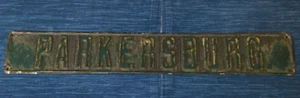 Vintage Metal Sign Parkersburg Oil Pump Jack Pumper Embossed Oilfields 920A - Picture 1 of 3