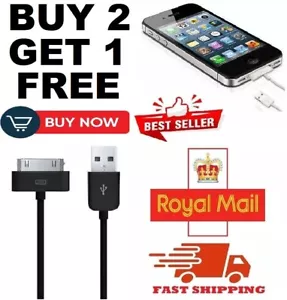 USB Data Sync Charger Cable Wire Lead For Apple iPhone 3g 3gs 4 4g 4s - UZ107 - Picture 1 of 9