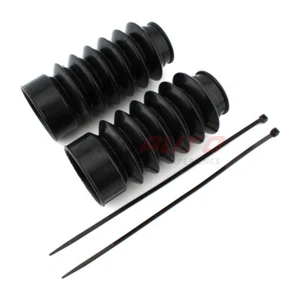 For Harley Sportster X48 2016-2022 Black Fork Gaiter Boots Cover Shock Absorber - Picture 1 of 9