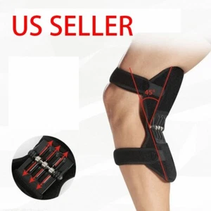 2 Pcs Joint Support Brace Knee Pads Booster Lift Squat Sports Power Spring Force - Picture 1 of 3
