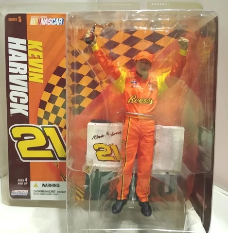 McFarlane NASCAR #21 Kevin Harvick Series 5 Reese's Firesuit Race Figure 2005 Cover