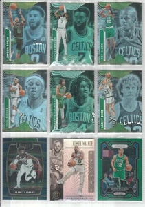 Boston Celtics (9) Card Team Lot Jayson Tatum Jaylen Brown Larry Bird and More - Picture 1 of 1