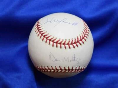 Don Mattingly Dave Winfield Steiner MLB Coa Autograph American League OAL Signed - Image 1 of 2
