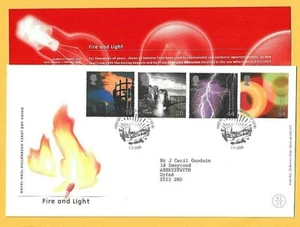 ROYAL MAIL 2000 FDC - FIRE & LIGHT - Shs Fdi EDINBURGH - Imagen 1 de 1