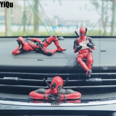 Neu sitzende Mini Deadpool Actionfigur Spielzeug Topper/Auto Innendekoration ohne Karton - Bild 1 von 4