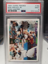 1995 TOPPS TRADED #160 KEN GRIFFEY JR / TONY GWYNN *ALL STAR PSA 9 MINT HOF