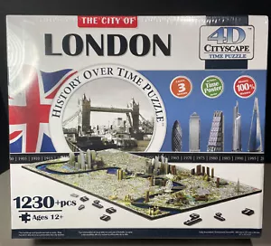 City of LONDON 4D Cityscape History over time Puzzle 1230+ Pieces for Ages 12+ - Picture 1 of 23
