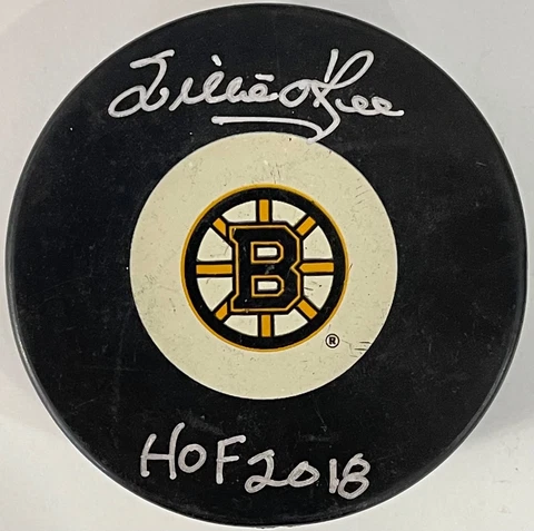 Willie O'Ree Autographed Boston Bruins Official Puck Cover