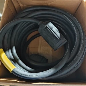 50ft NEMA L5-20 Extension Marine Cord L5-20P to L5-20R AWG 10/3 Black 20A  125V - Picture 1 of 3