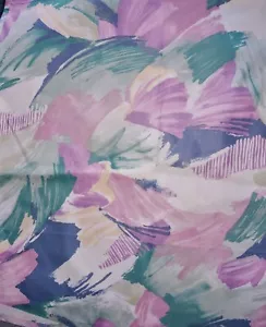 Kimiko Ikeda 5th Avenue 1991 Pastel Brushstrokes Upholstery Fabric 3 Yds x 54in - Picture 1 of 5
