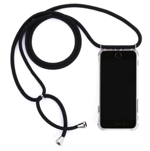 iPhone 12 / 12 Pro Handykette Hülle Necklace Halsband Schnur Kordel Schwarz - Bild 1 von 3