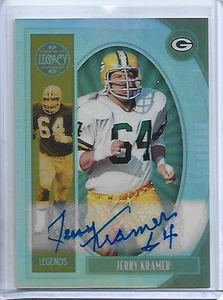 Jerry Kramer 2019 Panini Legacy Premium Penmanship #104-Green Bay Packers - Imagen 1 de 2