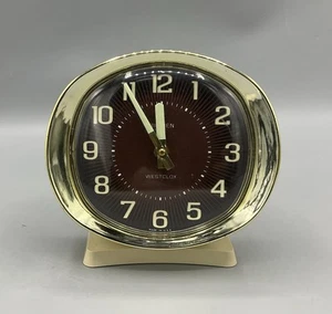 Vtg WESTCLOX Big Ben Brown Starburst Face Wind Up Alarm Clock WORKS 5” USA VIDEO - Picture 1 of 12
