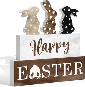 Blosssound 5 Pcs Easter Decorations for the Home black White Brown - Picture 1 of 7
